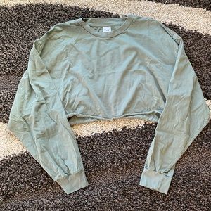 TNA Laid Back Longsleeve Crop Top